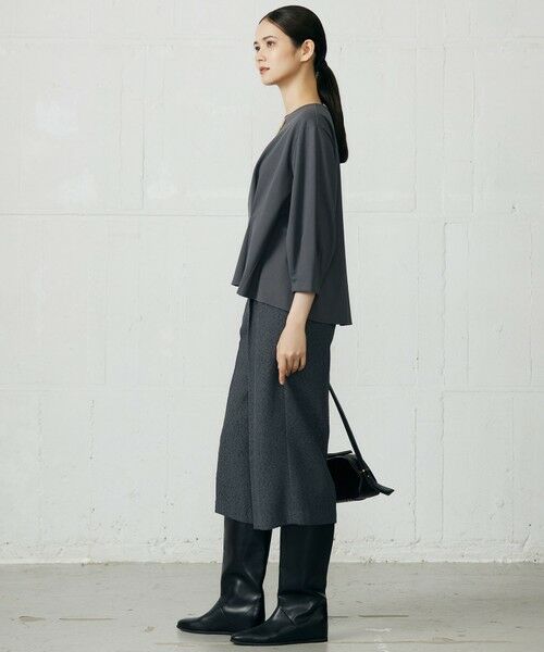 自由区 / ジユウク その他パンツ | 【SHIHOさん着用】ブライトリングツイード2タッククロップド パンツ | 詳細6