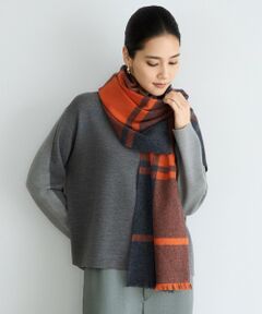 自由区 / ジユウク マフラー・ショール・スヌード・ストール | バイカラーチェック ストール