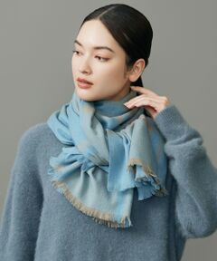 自由区 / ジユウク マフラー・ショール・スヌード・ストール | バイカラーチェック ストール