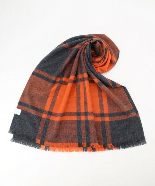 自由区 / ジユウク マフラー・ショール・スヌード・ストール | バイカラーチェック ストール | 詳細2
