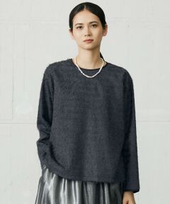 自由区 / ジユウク シャツ・ブラウス | 【カタログ掲載】ループカットジャカードプルオーバー ブラウス