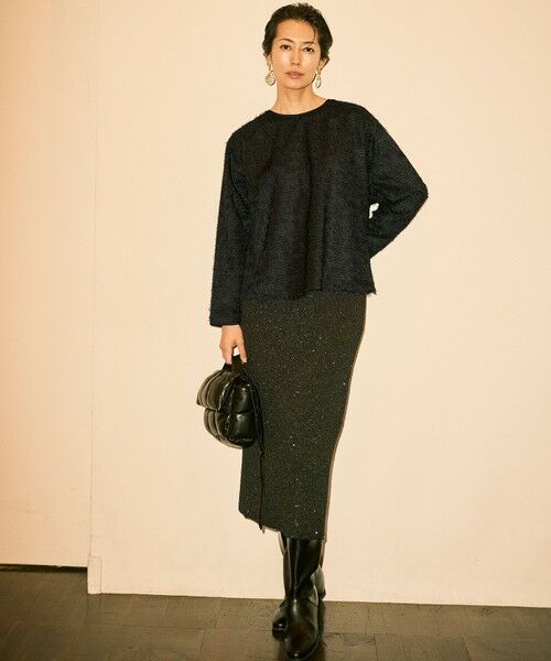 自由区 / ジユウク シャツ・ブラウス | 【カタログ掲載】ループカットジャカードプルオーバー ブラウス | 詳細13