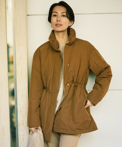 自由区 / ジユウク ダウンジャケット・ベスト | 【カタログ掲載】マイクロタッサーダウンスタンドカラー コート(キャメル)