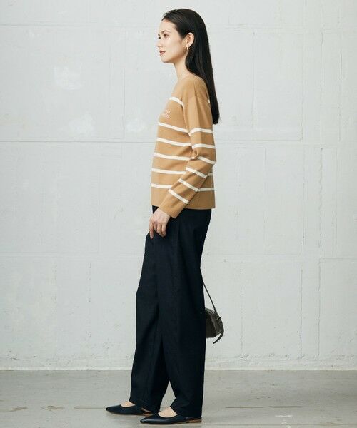 自由区 / ジユウク ニット・セーター | コットンウールハイゲージボーダー ニット | 詳細2