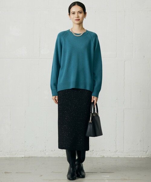 自由区 / ジユウク ニット・セーター | ウールカシミヤブレンドラグランスリーブ ニット | 詳細1
