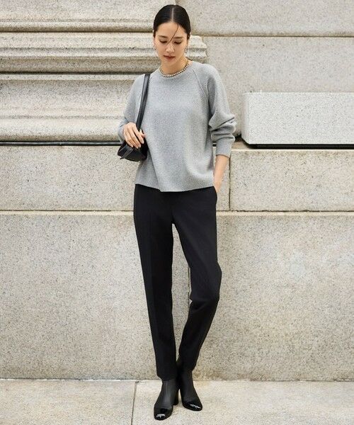 自由区 / ジユウク ニット・セーター | 【カタログ掲載】ウールカシミヤブレンドスパンコールラグランスリーブ ニット | 詳細1