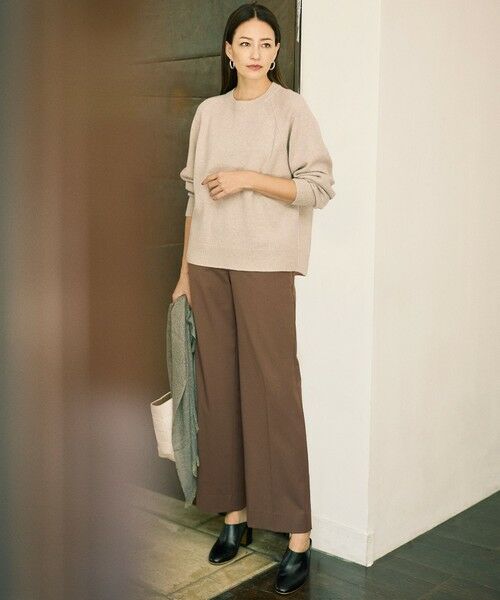 自由区 / ジユウク ニット・セーター | 【カタログ掲載】ウールカシミヤブレンドスパンコールラグランスリーブ ニット | 詳細12