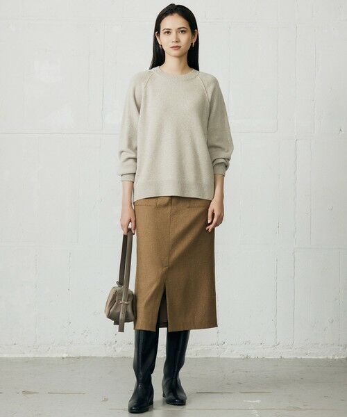 自由区 / ジユウク ニット・セーター | 【カタログ掲載】ウールカシミヤブレンドスパンコールラグランスリーブ ニット | 詳細13