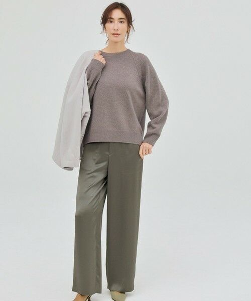 自由区 / ジユウク ニット・セーター | 【カタログ掲載】ウールカシミヤブレンドスパンコールラグランスリーブ ニット | 詳細25