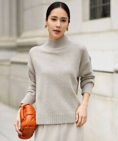 自由区 / ジユウク ニット・セーター | ウールカシミヤブレンドスパンコールハイネック ニット