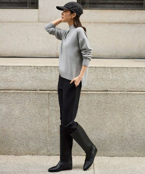 自由区 / ジユウク ニット・セーター | ウールカシミヤブレンドスパンコールハイネック ニット | 詳細14