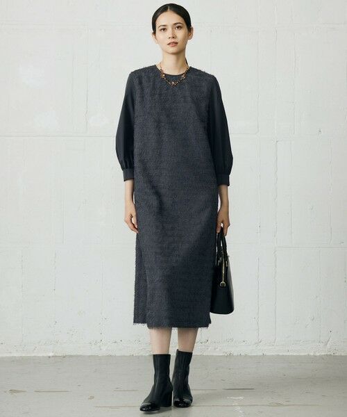 自由区 / ジユウク ロング・マキシ丈ワンピース | 【カタログ掲載】ループカットジャカード ワンピース | 詳細2