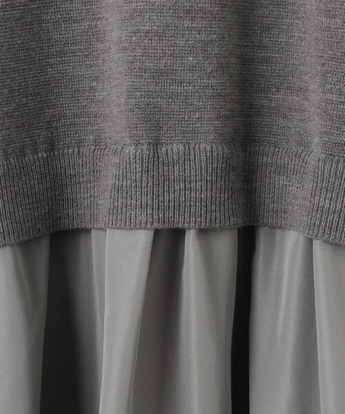 自由区 / ジユウク ロング・マキシ丈ワンピース | 【カタログ掲載】ウールミラノ異素材 ワンピース | 詳細7