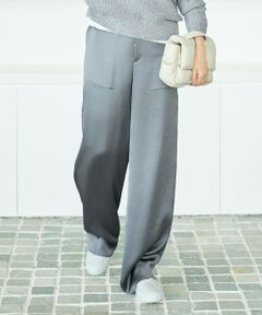 自由区 / ジユウク その他パンツ | 【カタログ掲載】ドレーピーサテンベイカー パンツ