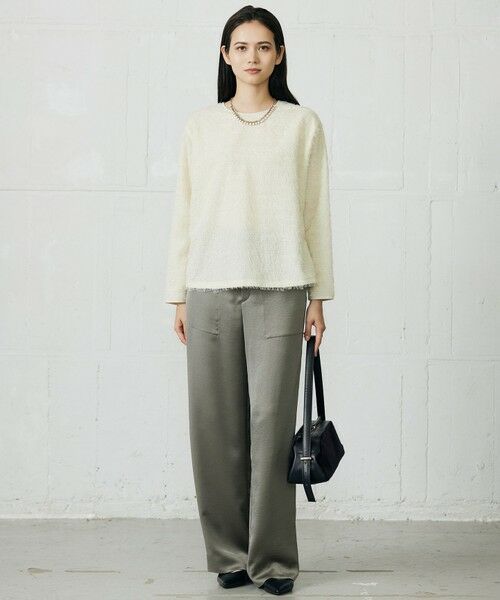 自由区 / ジユウク その他パンツ | 【カタログ掲載】ドレーピーサテンベイカー パンツ | 詳細8