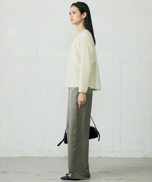 自由区 / ジユウク その他パンツ | 【カタログ掲載】ドレーピーサテンベイカー パンツ | 詳細9