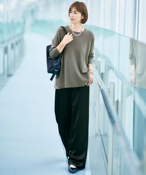 自由区 / ジユウク その他パンツ | 【カタログ掲載】ドレーピーサテンベイカー パンツ | 詳細19