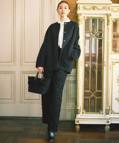 自由区 / ジユウク その他パンツ | 【SHIHOさん着用】カットジャカード パンツ