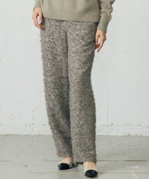 自由区 / ジユウク その他パンツ | 【SHIHOさん着用】カットジャカード パンツ(モカ)