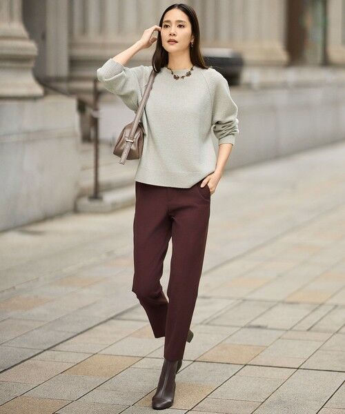 自由区 / ジユウク その他パンツ | TRギャバ裏起毛テーパード パンツ | 詳細10