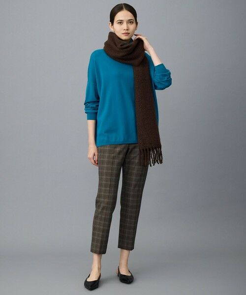 自由区 / ジユウク その他パンツ | TRギャバ裏起毛チェック柄テーパード パンツ | 詳細2