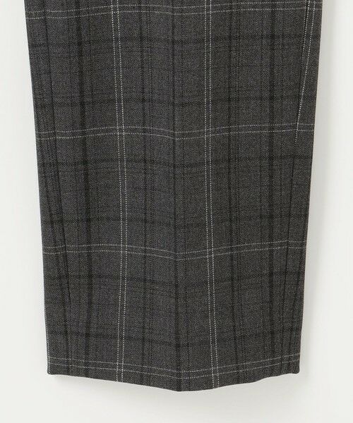 自由区 / ジユウク その他パンツ | TRギャバ裏起毛チェック柄テーパード パンツ | 詳細11