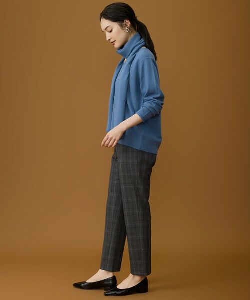 自由区 / ジユウク その他パンツ | TRギャバ裏起毛チェック柄テーパード パンツ | 詳細6