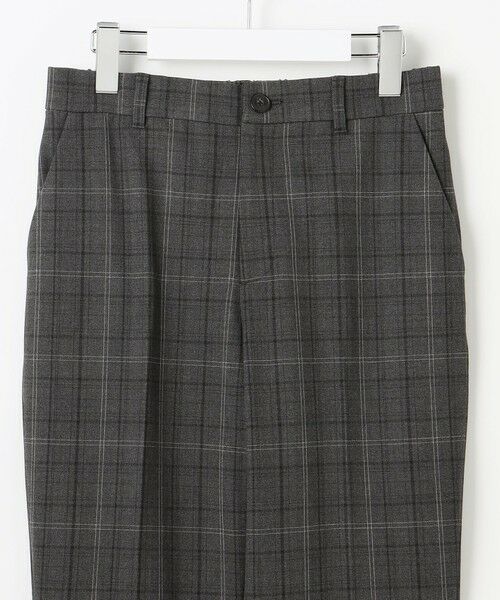 自由区 / ジユウク その他パンツ | TRギャバ裏起毛チェック柄テーパード パンツ | 詳細9