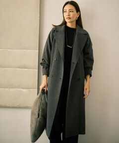 【SHIHOさん着用】Super100sライトビーバーロング コート