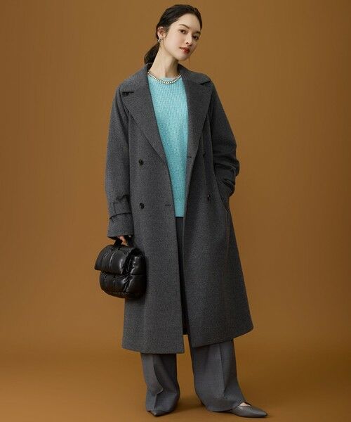 自由区 / ジユウク その他アウター | 【SHIHOさん着用】Super100sライトビーバーロング コート | 詳細25