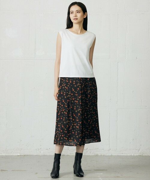 自由区 / ジユウク ミニ・ひざ丈スカート | マルチポルカドットプリント スカート | 詳細12