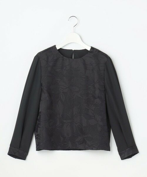 自由区 / ジユウク シャツ・ブラウス | 【カタログ掲載・セットアップ対応】フラワーオパールプリントブロッキング ブラウス | 詳細2