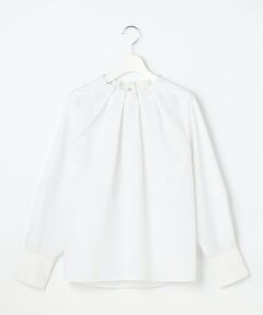 自由区 / ジユウク シャツ・ブラウス | 【カタログ掲載】ナチュラルタッチスタンドカラー ブラウス