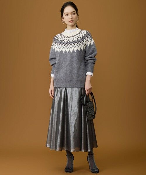 自由区 / ジユウク シャツ・ブラウス | 【カタログ掲載】ナチュラルタッチスタンドカラー ブラウス | 詳細2