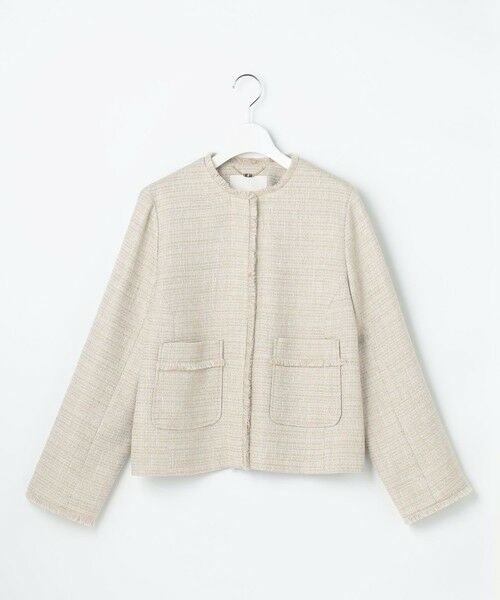 自由区 / ジユウク ノーカラージャケット | 【カタログ掲載】ライトミックスツイード ジャケット | 詳細20