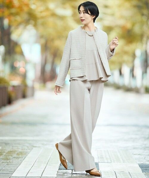 自由区 / ジユウク ノーカラージャケット | 【カタログ掲載】ライトミックスツイード ジャケット | 詳細16