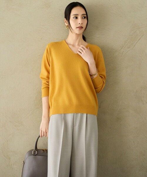 自由区 / ジユウク ニット・セーター | 【SHIHOさん着用】ウールハイゲージVネック ニット | 詳細12