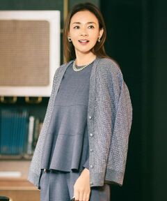 自由区 / ジユウク カーディガン・ボレロ | 【SHIHOさん着用】ラメツイード カーディガン