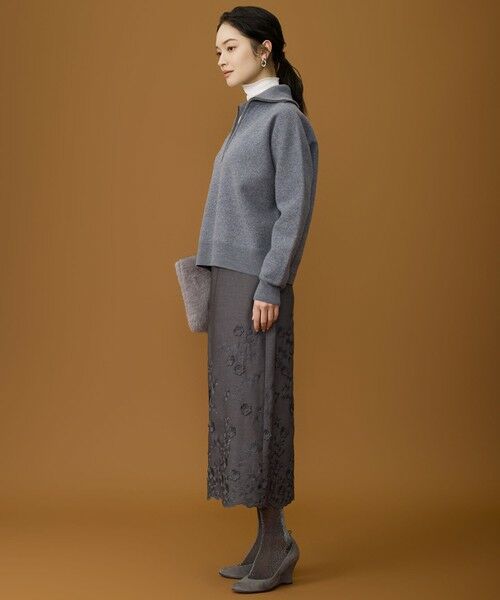 自由区 / ジユウク ニット・セーター | 【SHIHOさん着用】ボイルドウールハーフジップ ニット | 詳細13