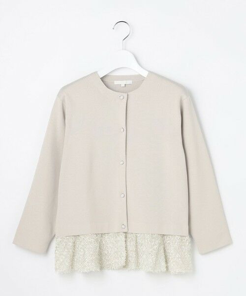 自由区 / ジユウク カーディガン・ボレロ | 【SHIHOさん着用】ジャカードコンビ カーディガン | 詳細3