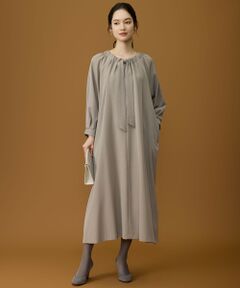 自由区 / ジユウク ロング・マキシ丈ワンピース | 【SHIHOさん着用】TWドレープツイル3WAYボウタイ ワンピース