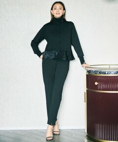 自由区 / ジユウク その他パンツ | 【SHIHOさん着用】ジョーゼットニット パンツ