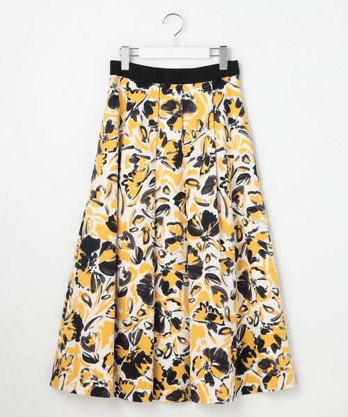 自由区 / ジユウク ミニ・ひざ丈スカート | 【SHIHOさん着用】アートタッチフラワープリント スカート | 詳細15