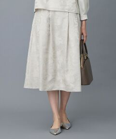 自由区 / ジユウク ミニ・ひざ丈スカート | 【セットアップ対応】フラワーオパールプリント スカート