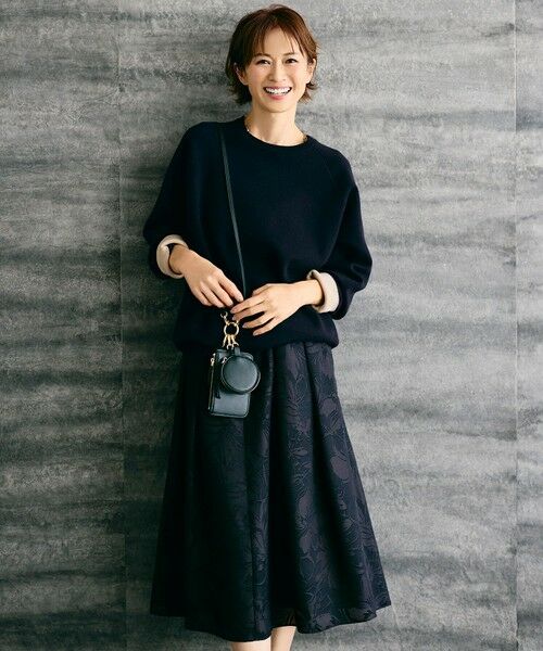 自由区 / ジユウク ミニ・ひざ丈スカート | 【セットアップ対応】フラワーオパールプリント スカート | 詳細4