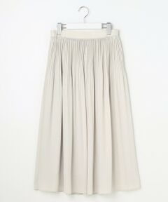 自由区 / ジユウク ミニ・ひざ丈スカート | 【カタログ掲載・セットアップ対応】ライトサテンプリーツ スカート