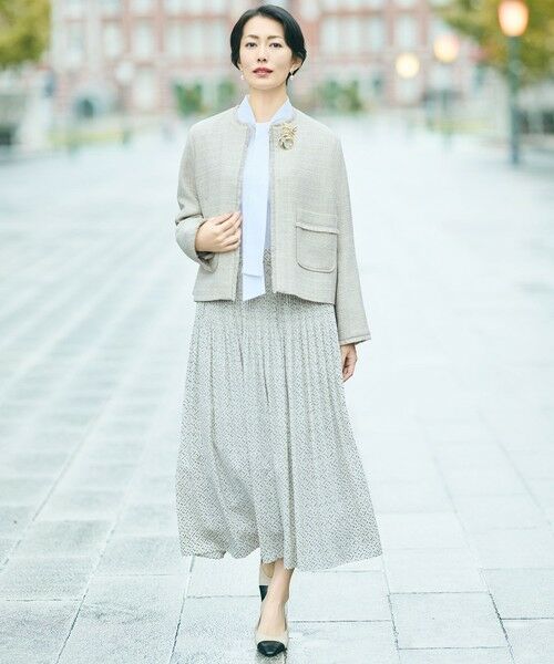 自由区 / ジユウク ミニ・ひざ丈スカート | 【カタログ掲載・セットアップ対応】ライトサテンプリーツ スカート | 詳細2