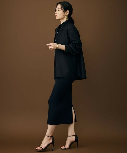 自由区 / ジユウク シャツ・ブラウス | 【カタログ掲載・羽織りとしても】シャイニーオーガンジーシアー シャツ | 詳細13