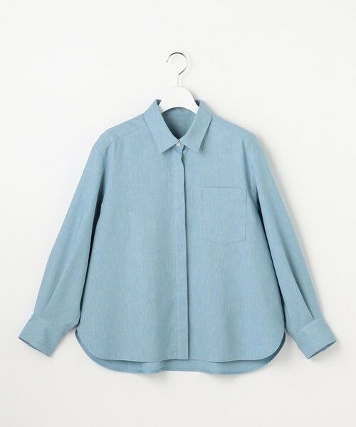 自由区 / ジユウク シャツ・ブラウス | 【セットアップ対応】ソフトリネンダンガリー シャツ | 詳細16