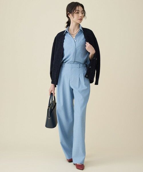 自由区 / ジユウク シャツ・ブラウス | 【大人の抜け感・セットアップ対応】ソフトリネンダンガリー シャツ | 詳細16